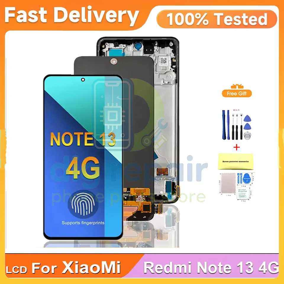 super-amoled-lcd-for-xiaomi-redmi-23129raa4g-23124ra7eo-lcd-for-redmi-note-13-4g-lcd-display-touch-screen-digitizer-assembly