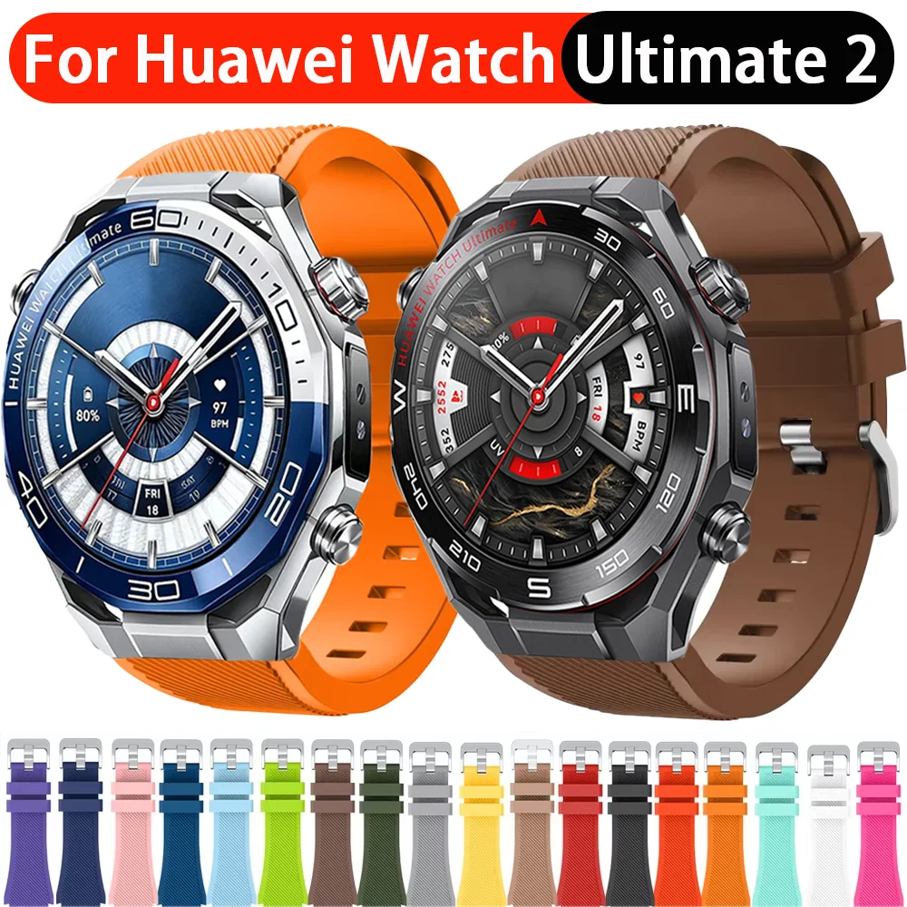 Correa de Silicona de 22mm para Relojes Huawei Watch Ultimate 2, GT Runner 2, GT6, GT5, GT4-3-2 de 46mm, Amazfit Active Max, Balance 2, Bip 6 y Corra
