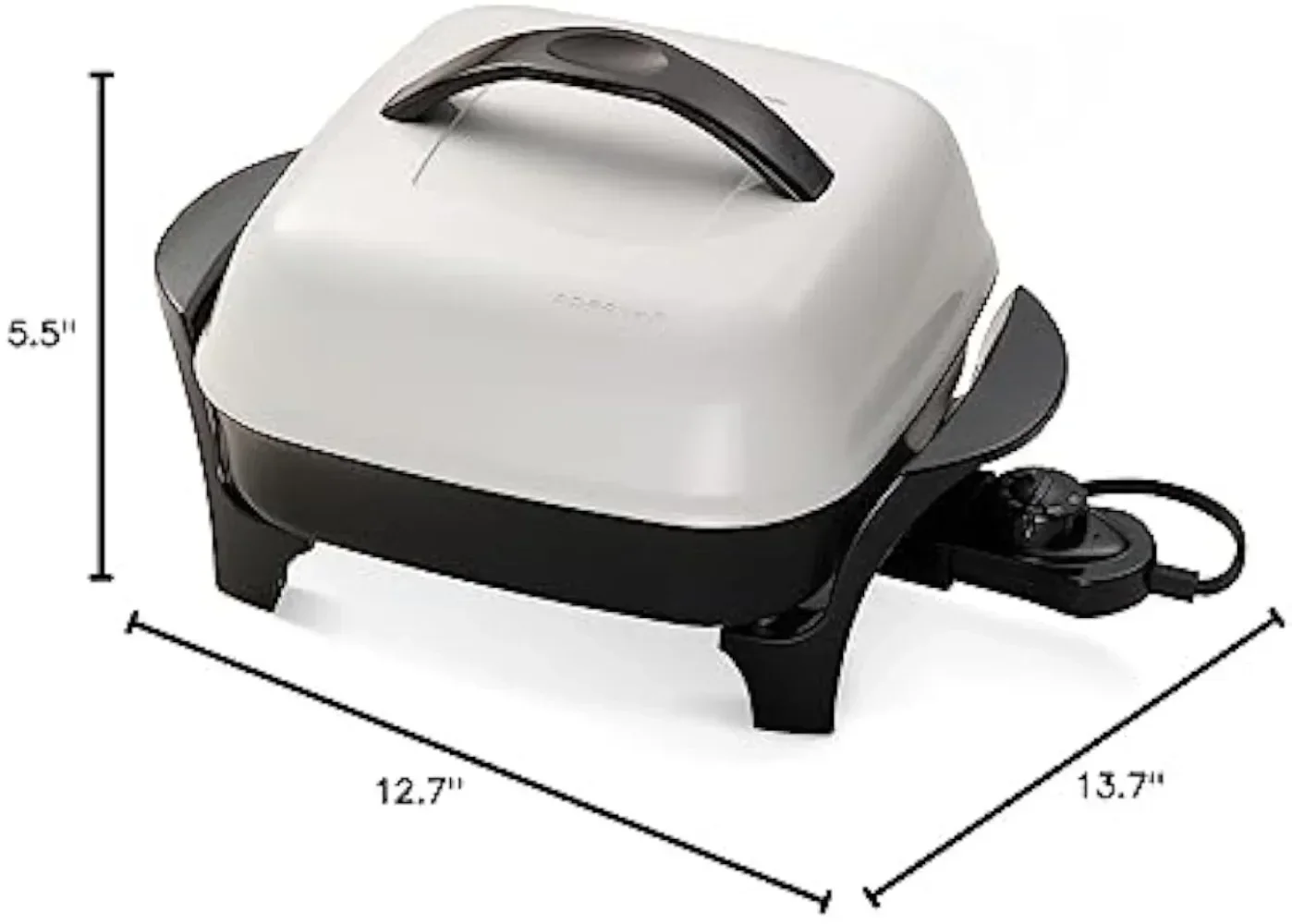 Gorąca sprzedażPresto 06620 11-calowa patelnia elektryczna, czarno-biała