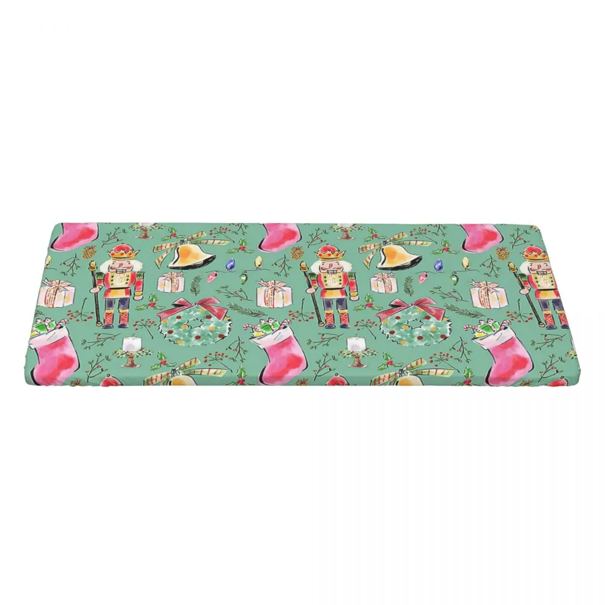 Christmas Nutcrackers Stars Ballerina Violin Custom Rectangular Tablecloth Waterproof Table Cover for Dining Events Table Cloth