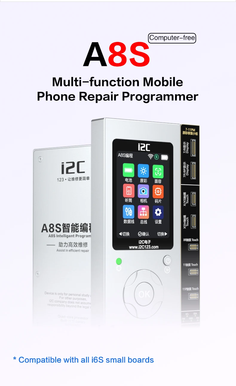 i2C i6S /A8S سماعة الأذن مستشعر القرب الكابلات المرنة استقبال FPC الكاشف آيفون 8-15PM حل مشكلة لهجة الوجه والحقيقية