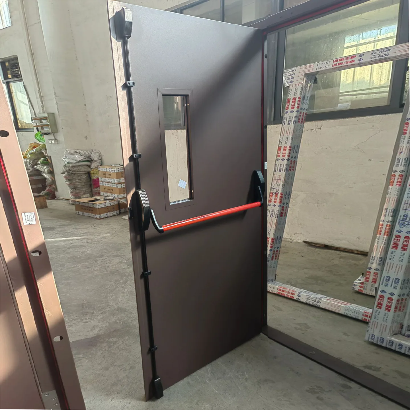 Down-Pressure Rod Lock for Clean Room Fire Door Lock Escape Rod Lock for Fireproof Door Flat Opening Passage Lock