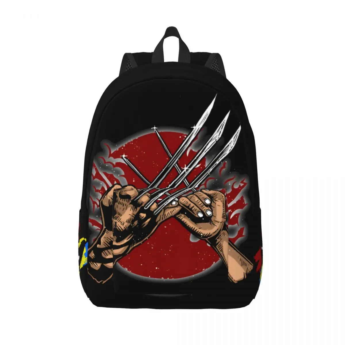 

Hiking Popular Movies Sturdy Shoulder Versatile Deadpool & Wolverine Backpack Boys Bookbag For Gifts