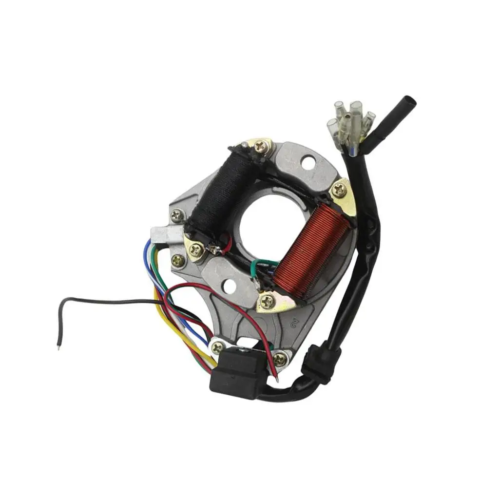 Two Coil Magneto Stator Plate Ignition Replacement for Kazuma 50cc 70cc 90cc 110cc All Terrain Vehicle