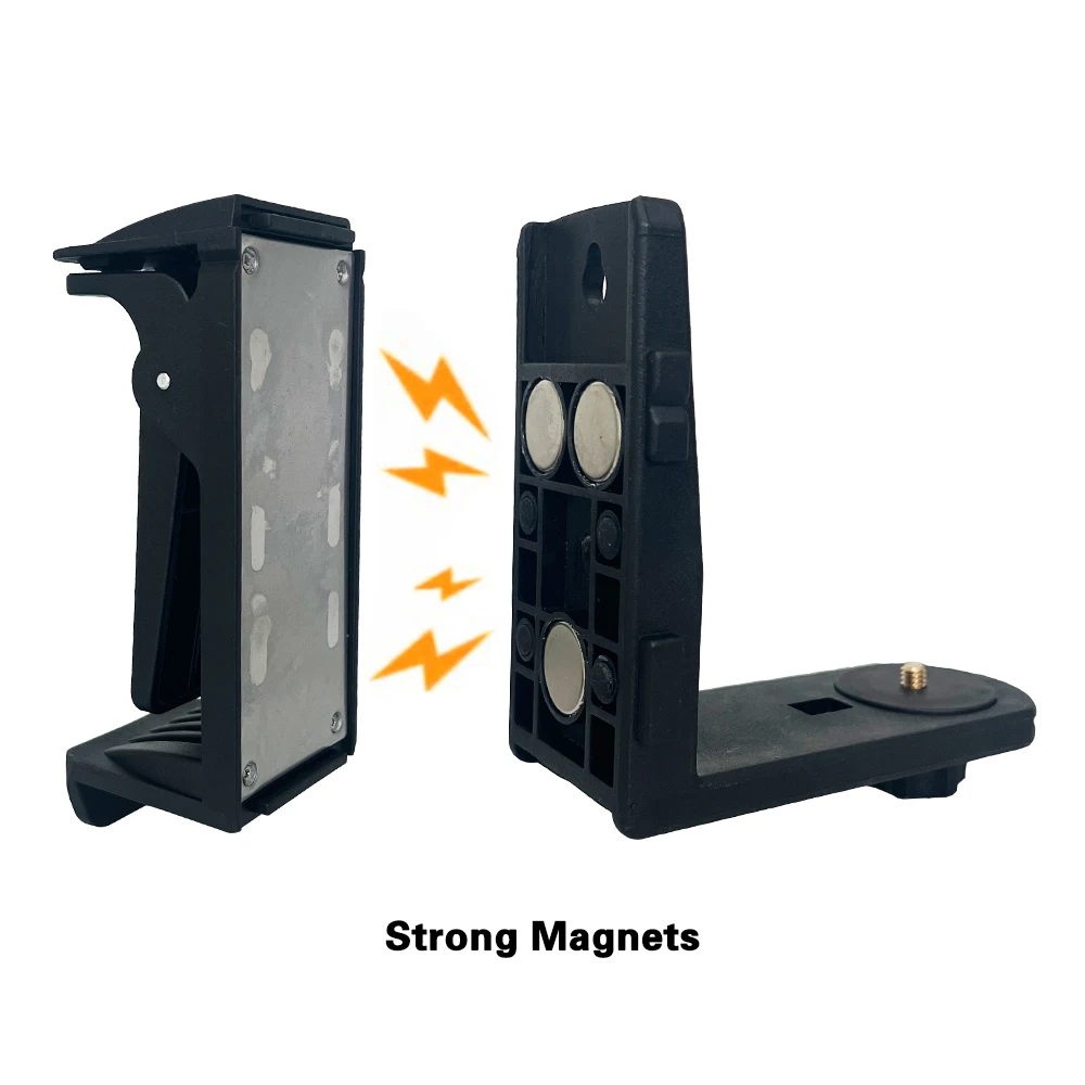 Heipoe DJ600 аксессуар для лазерного уровня L-образный магнитный кронштейн для лазерного инструмента с отверстиями для настенного монтажа