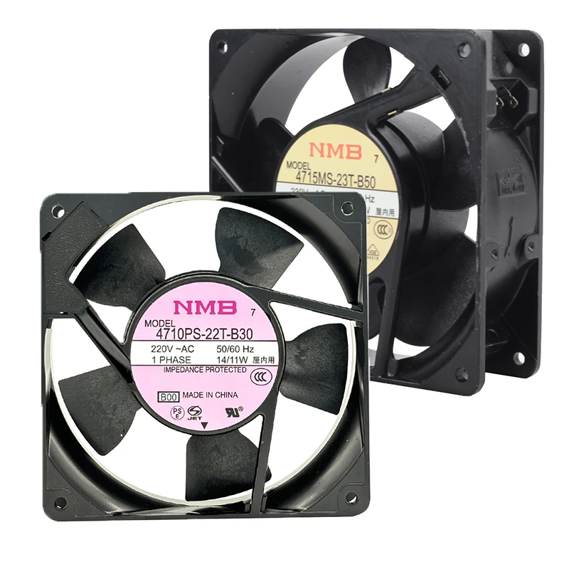 12025/12038 AC220V Aluminum Cooling Fan 4710PS-22T-B30 4715MS-23T-B50 Industrial Cabinet Inverter Fan