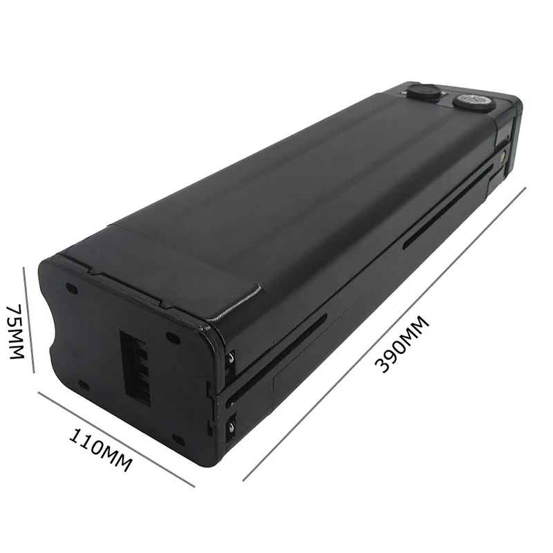 24V 36V 48V Electric E Bike Bicycle 7S 10S 13S 18650 Battery Box Case Cover Empty Silver Fish Ebike Aluminum Housing Accessories