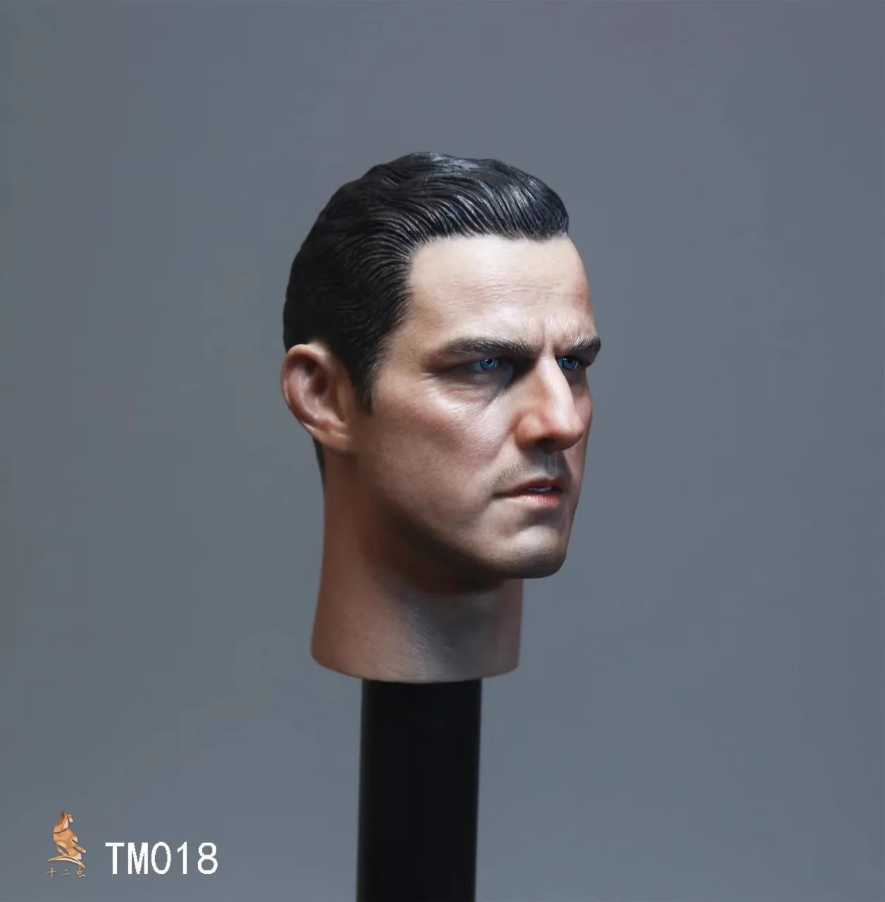 TM018 1/6 Male Soldier Tom Cruise Head Carving Sculpture Model Toy Fit 12