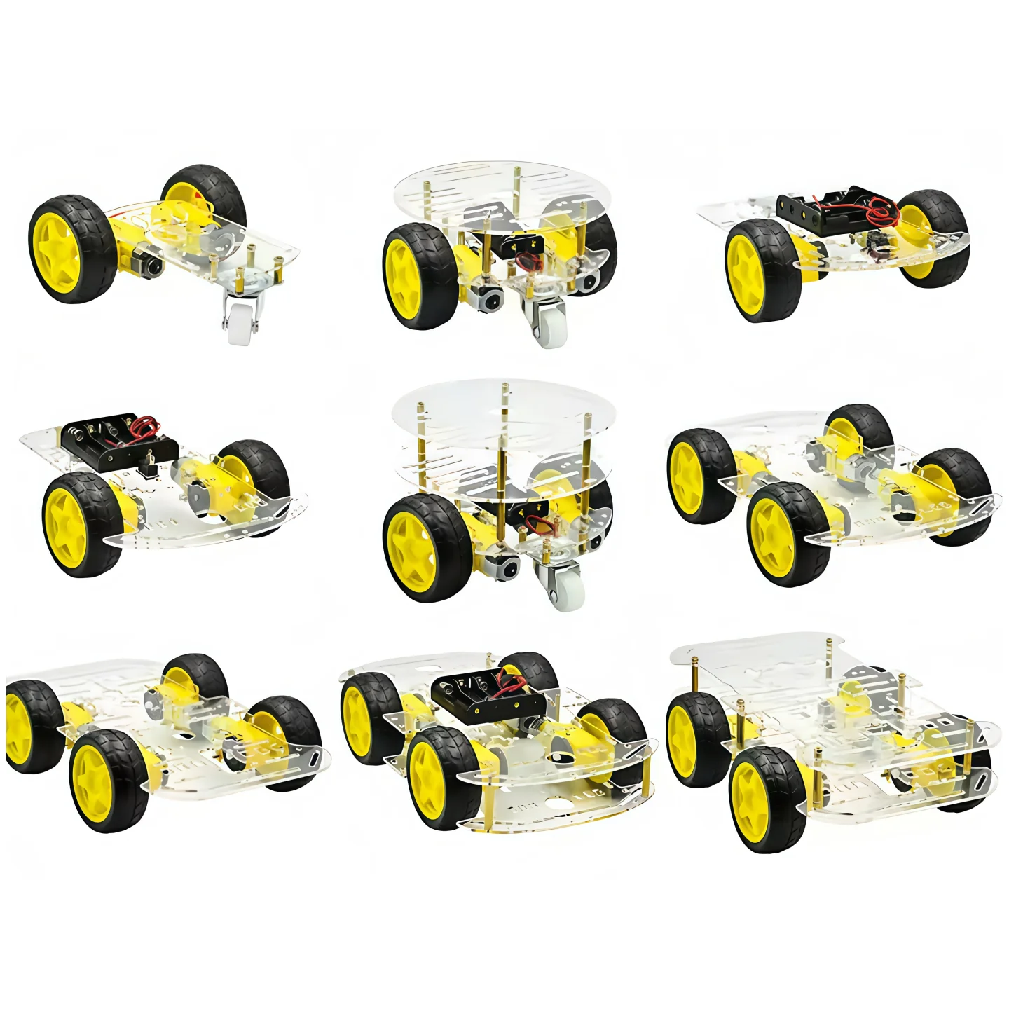 

Умное автомобильное шасси/автомобиль с линейным поиском/шасси автомобиля-робота/измерение скорости/доставка аккумуляторного ящика 2, 4 WD автомобиль