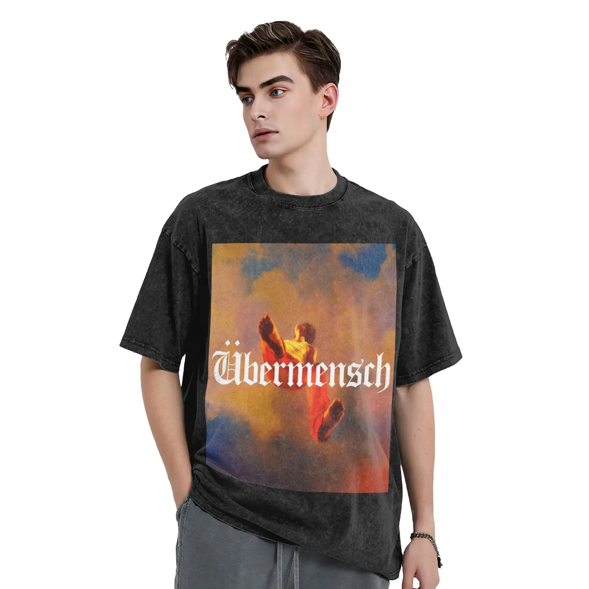 

Ubermensch Gdragon World Tour 2025 Washed T Shirts Streetwear Hip Hop Vintage T-Shirt Tee Shirt Men Women 100% Cotton Summer