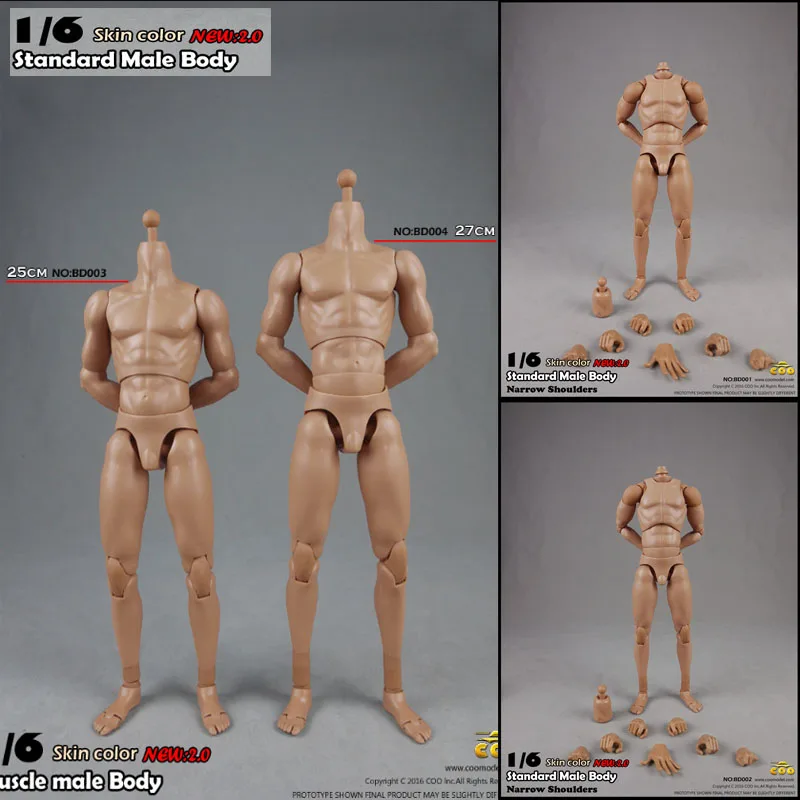 

COOMODEL 1/6 Standard Muscle Male Soldier Body MB001 MB002 MB003 BD001 BD002 BD003 BD004 25/27CM Military Action Figure Doll