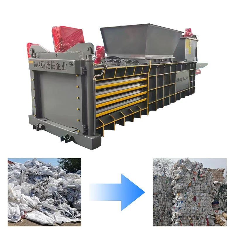 Customized Vertical Hydraulic Baler Paper Cardboard Metal Compactor Baling Machine Recycling Press for Industrial Commercial Use