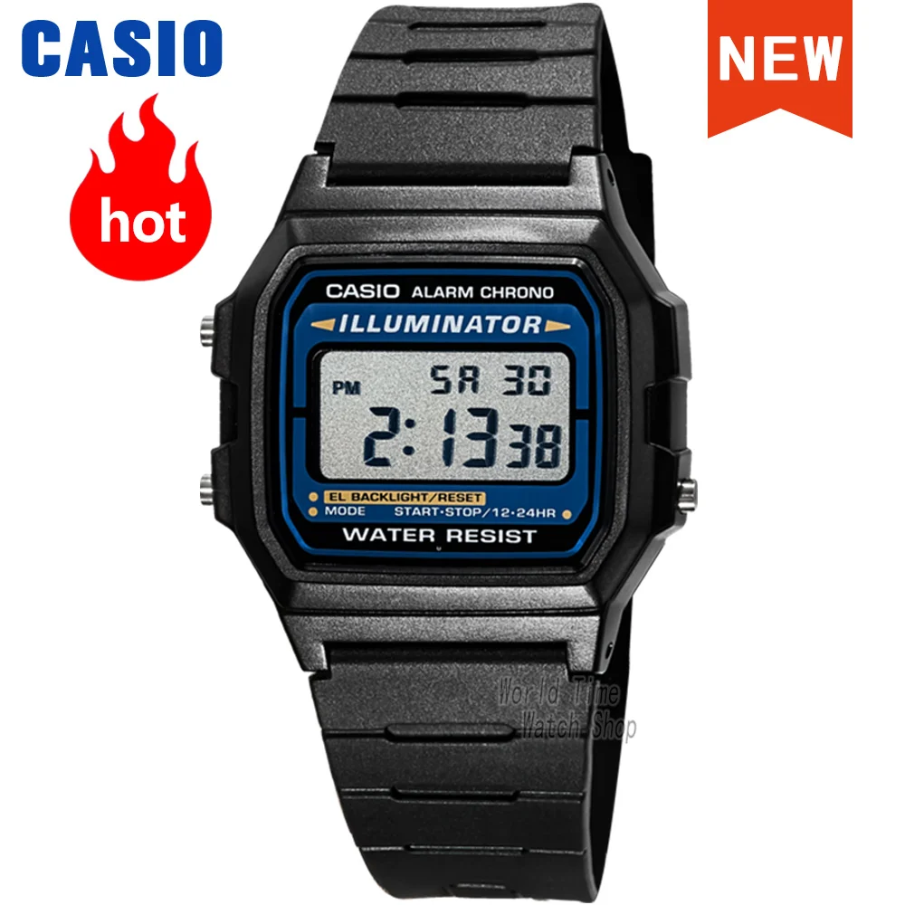 2026 New Casio F-105W-1A Classic Retro Square Digital Watch Classic Colorway