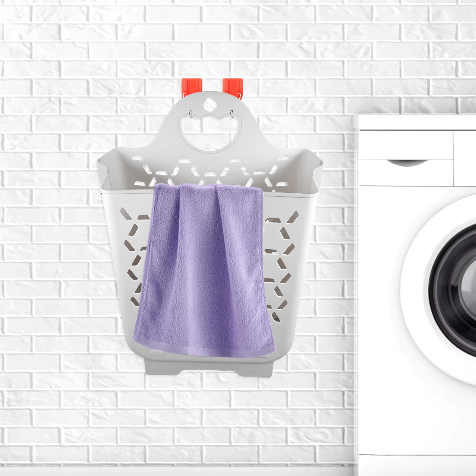 Collapsible Foldable Wall Mount Laundry Basket Large Capacity Storage Basket for Bathroom Bedroom Laundry Baskets