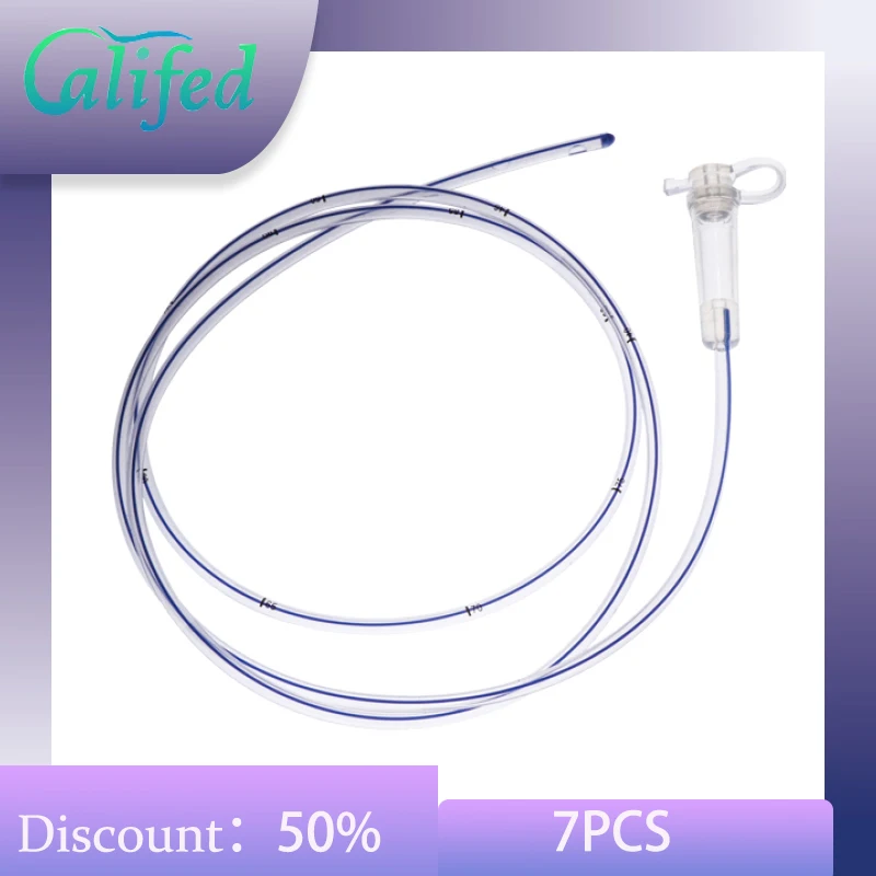 

Califed 7PCS Stomach Tube Disposable Medical Grade Silicone High Quality Feeding Tube Sterilization 120CM New