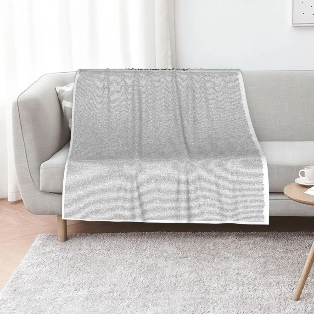 The Entire Bee Movie Script Throw Blanket Extra Large Throw Hairy Baby Soft Plush Plaid bed plaid Thermals For Travel Blankets