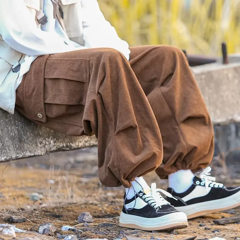 

Ретро-брюки в американском стиле, утепленные флисом, прямые, широкие, повседневные, модные, теплые, длинные, осенне-зимние