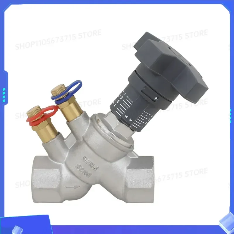 for Stainless Steel Balancing Valve Regulating Valve DN20 DN15 DN25 Female Thread Flow Control Static Balancing Valve