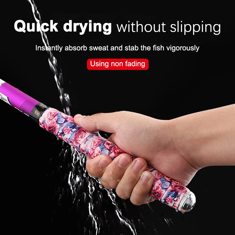 1.1Meter To 2 Meter Long Fishing Rod With Sweat Absorbing Handle And Keel Hand Glue Handle Set, Anti Slip Wrapping Tape