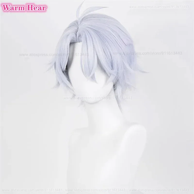 2 스타일 Phainon 합성 게임 HSR 남여 30cm/35cm 내열성 헤어 할로윈 파티 코스프레 애니메이션 가발 + 가발 모자 d45d5d.