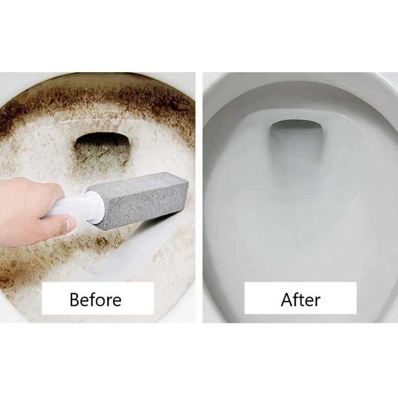 Pumice Stone Toilet Brush Bathroom WC Toilet Cleaning Brush Wand Tile Sink Bathtub Limescale Stain Remove Washing Cleaning Tool