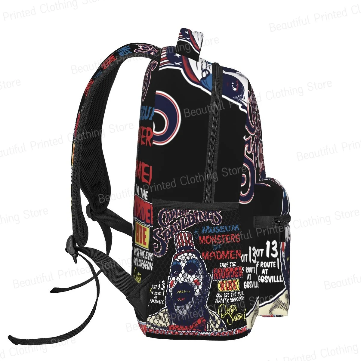 Mochila portátil e versátil para meninos e meninas, Museu de Monstros e Mochilas de Caminhada do Capitão América, Bookbag