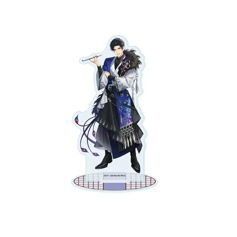 Anime Obey Me! New Style Mammon Lucifer Satan 15CM Double Sided HD Acrylic Stand Keychain Cosplay Desk Decor Collect Fans Gift