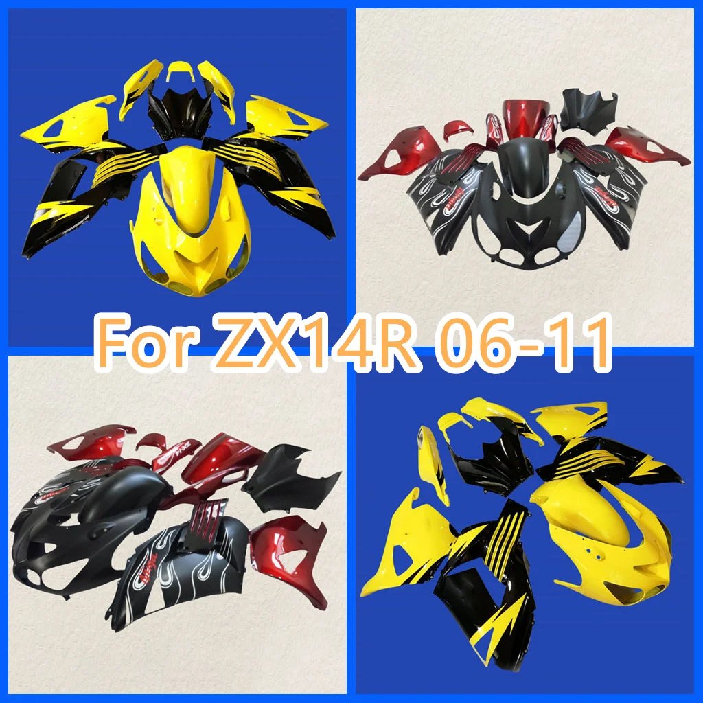 Fairings for Kawasaki ZX14R 2006 2007 2008 2009 2010 2011 06-11 Motorcycle Repair Aftermarket Parts Perfect Fit Injection Mold