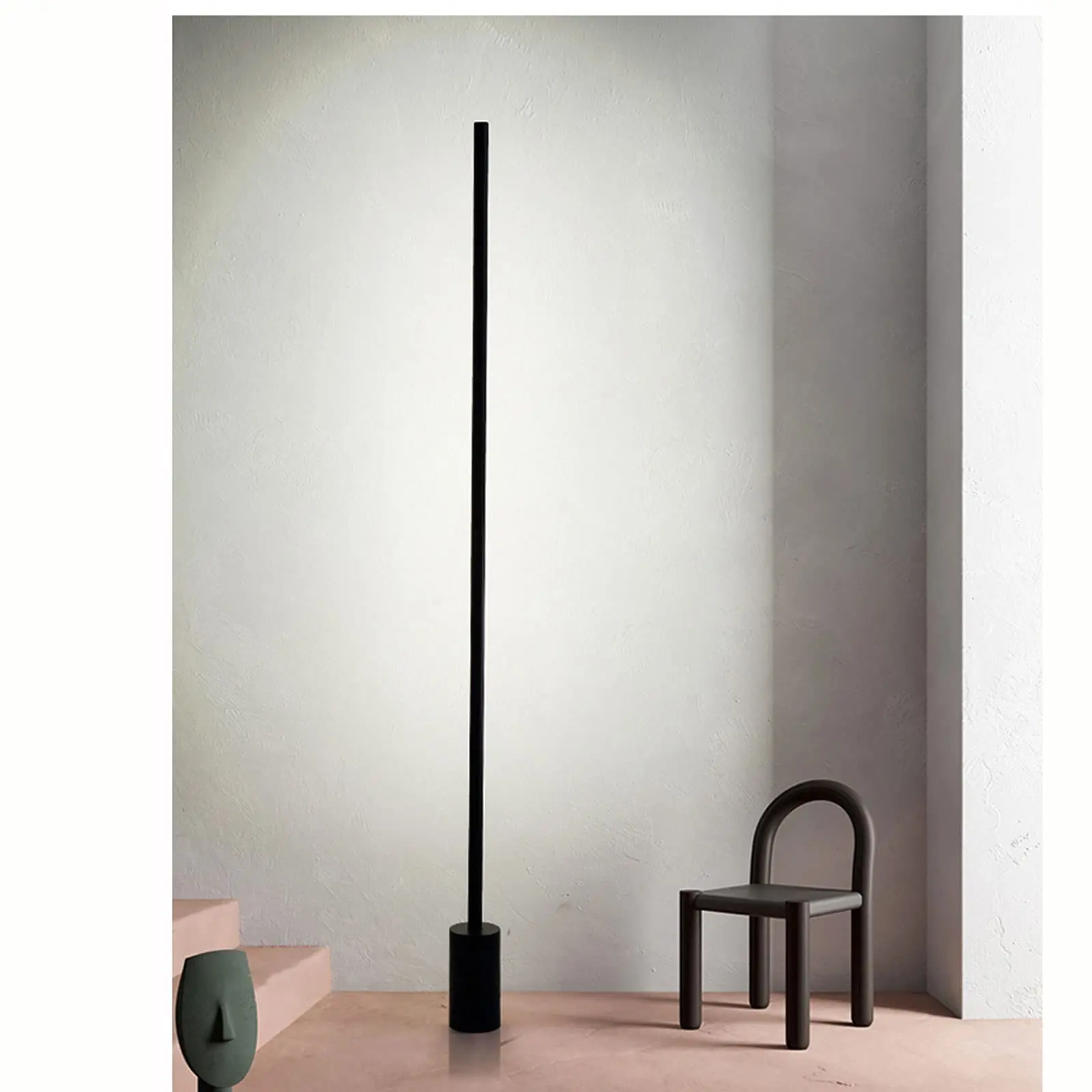Floor Lamp for Bedroom Dimmable LED Cylinder Floor Lamp, Full Range Dimming, Minimalist Standing Lamp, Living Room Lighting