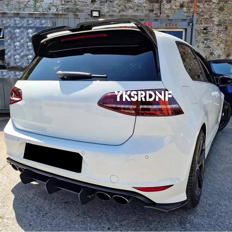 Dachspoiler im Oettinger-Stil für Volkswagen Golf7 mk7 7,5 gti gtd gte (nicht für r) abs Kunststoff-Heckspoiler Aleron 2020-