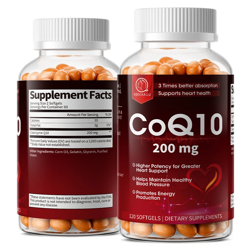 BBEEAAUU 300mg Organic Ultra High Absorption COQ10 Coenzyme Q10 Blood Vessels&Heart Health Blood Pressure Balance for Old People