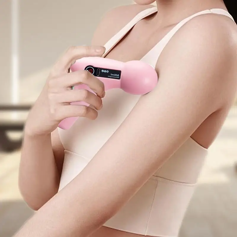 Percussion Muscle Massager Portable Massager Device LED Display Small Quiet Muscle Massage Device Electric Muscle Massager For