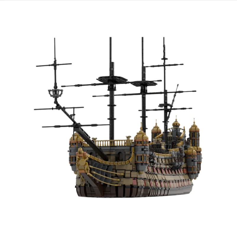 15684 pièces MOC série Pirate bateau silencieux haute difficulté assemblage jouet bateau modèle technologie blocs de construction puzzle pour enfants cadeau