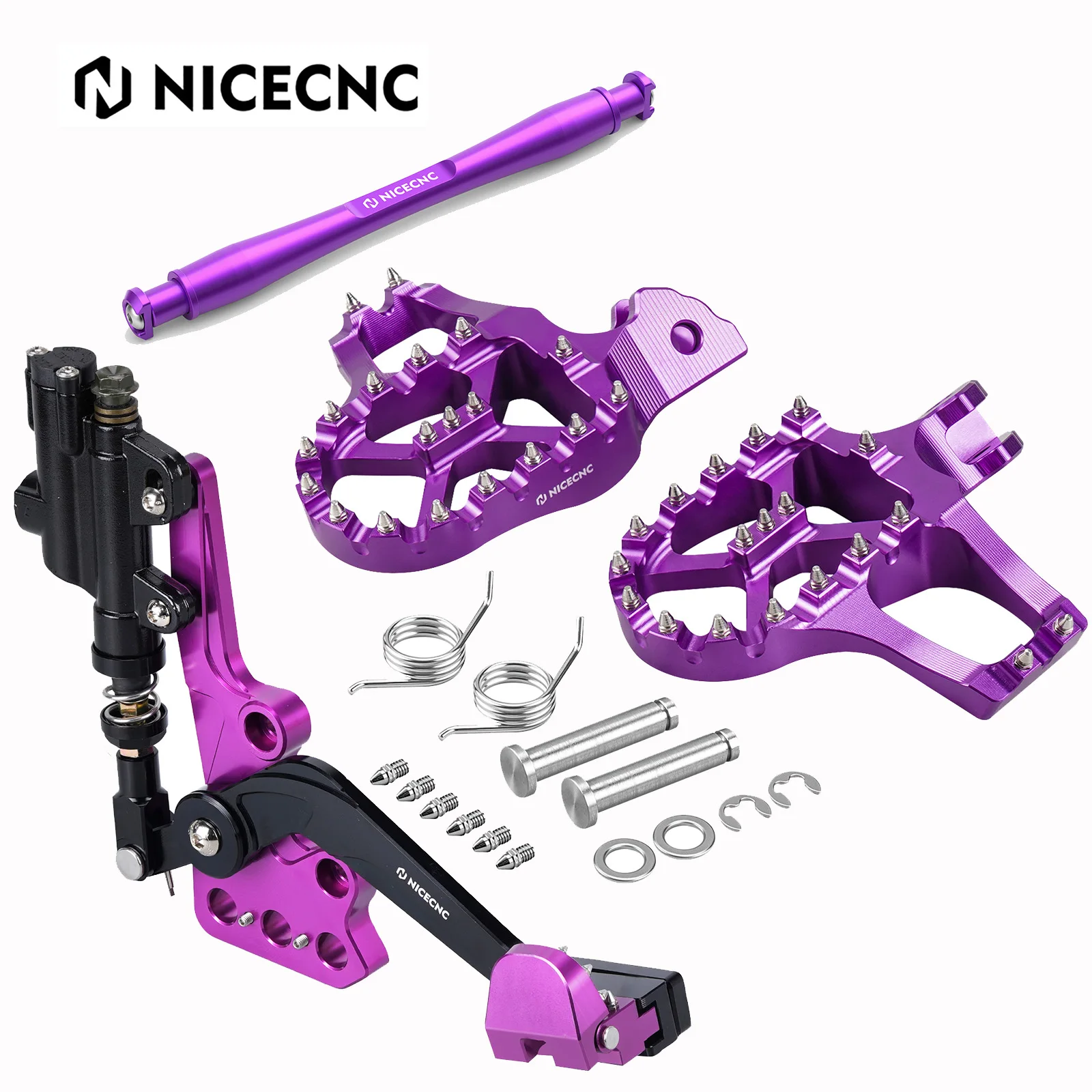 AliExpress NICECNC For Surron light bee X S Segway X160 X260 2017-2024 Electric Bike Hydraulic Rear Foot Brake & FootPegs Support Brace & Footrests