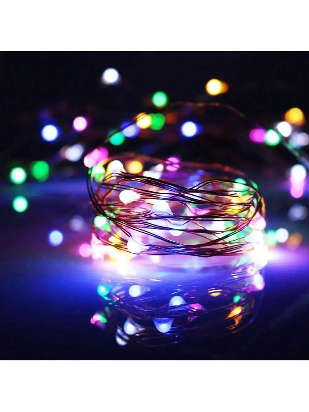 1/2/3/5/10M LED Fairy Lights Battery Powered Copper Wire String Lights For Bedroom Garden Party Wedding Christmas Decoration