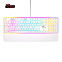 RK918 ROYAL KLUDGE RGB Backlight Wired Gaming Mechanical Keyboard 108 Keys Anti-Ghosting with Large LED Sorrounding Side Lamp