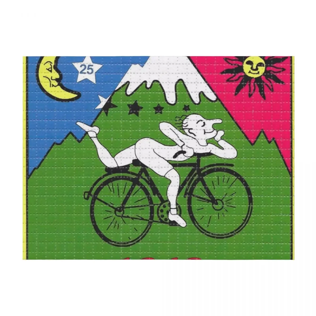 

LSD - Albert Hofmann - Bicycle Day Throw Blanket for sofa Large Thin Shaggy Blankets