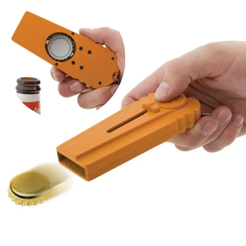 Pistolet à capuchon pour bouteille de vin et de bière ventilée, gadgets de cuisine, outil de retrait de bouchon à ressort, décapateur de lancement, ouverture par clics, nouveau