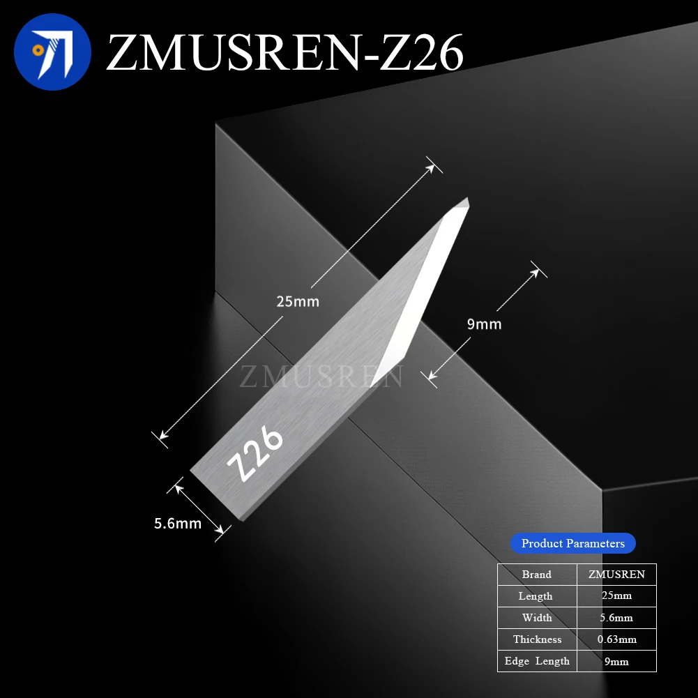 10PCS Tungsten Carbide Blade Z16 Z17 Z21 Z26 Z28 Z46 Z60 Z61 Z66 Z13 Z1 Vibration Knife Z50 Z51 Z52 Z53 Z55 Round Rotary Blade