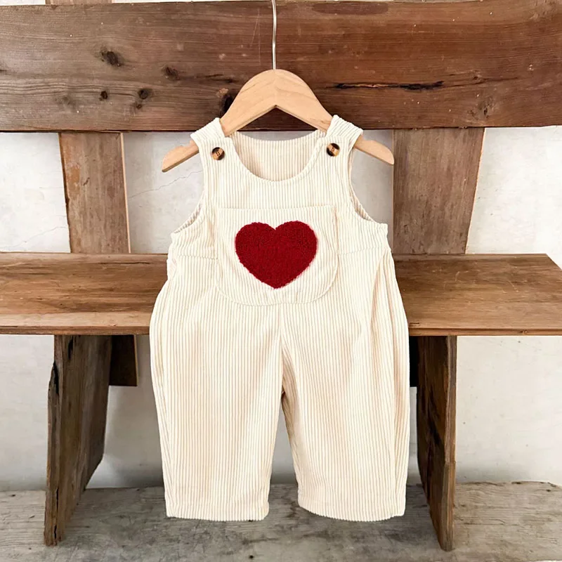 2025 New Autumn Children Clothes 0-3Yrs Infant Baby Girl Trousers Corduroy Jumpsuits Overalls Newborn Baby Girls Pants