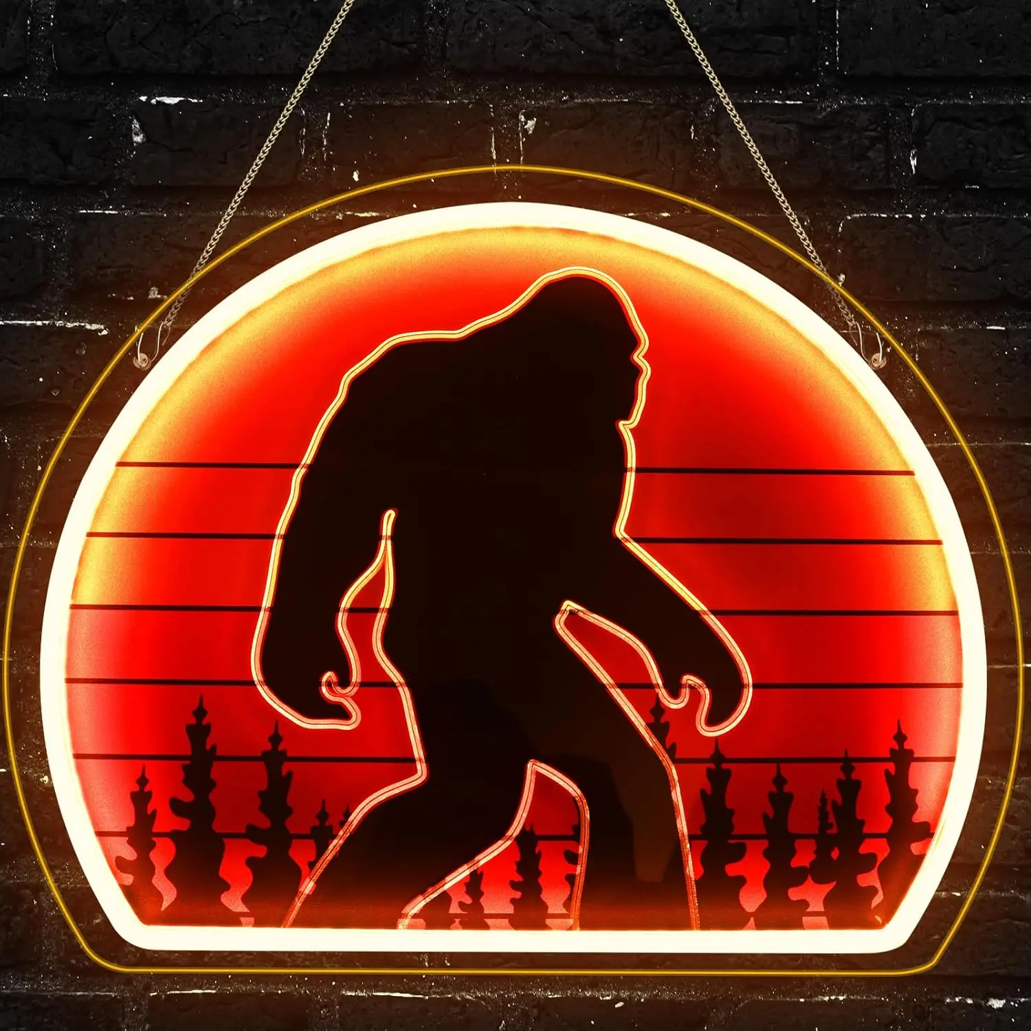 

Bigfoot Neon Sign Dimmable USB Powered Sasquatch Neon Lights Sign Funny Big Foot for Bedroom Bar Wall Decor Gifts for Men Women