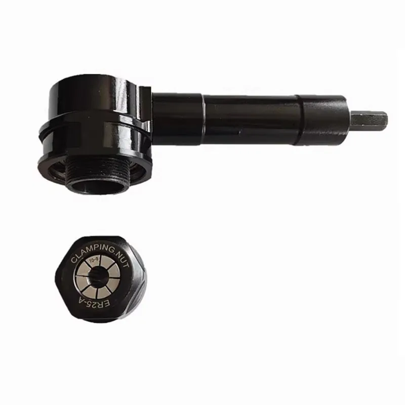 Drill Converter Professional 90 Degree High Torque Right Angle Bend Extension Drill Attachment Adapter with ER25 Chuck Kit