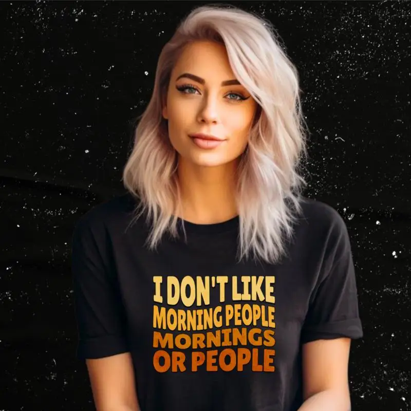 

Футболка «I Don't Like Morning People» S 3XL