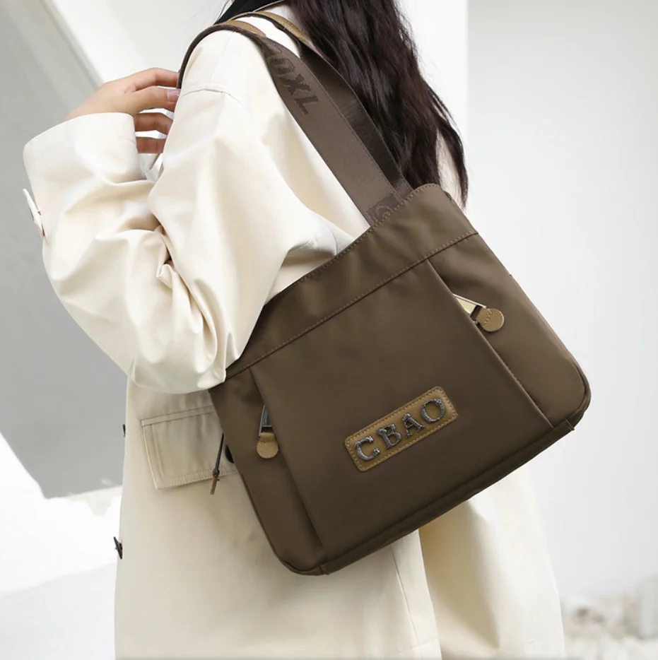 New Women's Bag Luxury Designer Oxford Cloth Handbag Women Shoulder bag High Quality Fashion Solid Color Female Bags Bolso mujer
