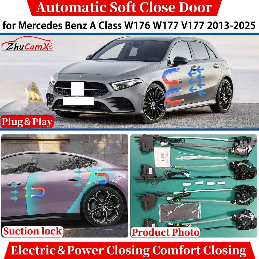 Système de verrouillage par aspiration pour porte à fermeture douce automatique, pour Mercedes Benz classe A W176 W177 V177 2013 – 2025