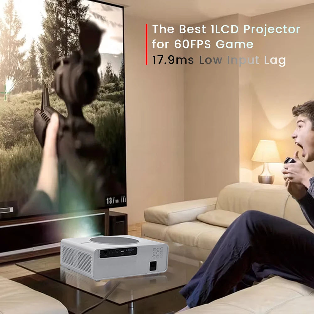 Touyinger Q10 Basic Cheap Price Low Input Lag Game Proyector Native 1080P Full HD Support 4K Multimedia Home Theater Projector