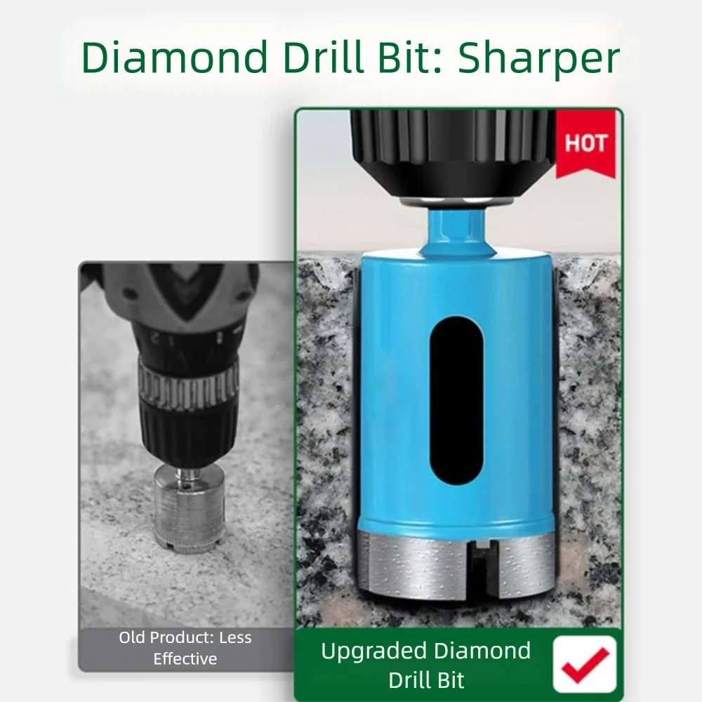 

Сверло с синим покрытием и покрытием, быстрое позиционирование пробивания отверстий, открывалка для отверстий, угловая шлифовальная машина, специальное электрическое сверло для гранита