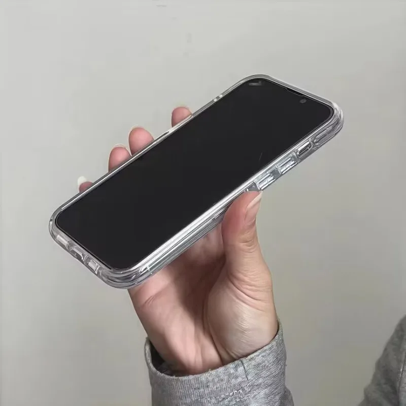 Custodia per telefono con motivo a griglia a quadretti blu moda per iPhone 17 Pro 16 15 14 13 12 11 Pro Max 16e X XR XS Max 7 8 Plus Cover morbida