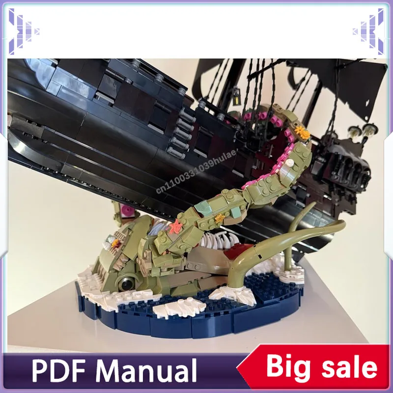 Display für Piratenschiff 10365 1314 Teile Baustein-Set MOC-246816 DIY Modell Kreatives Lernspielzeug Geschenk Puzzle