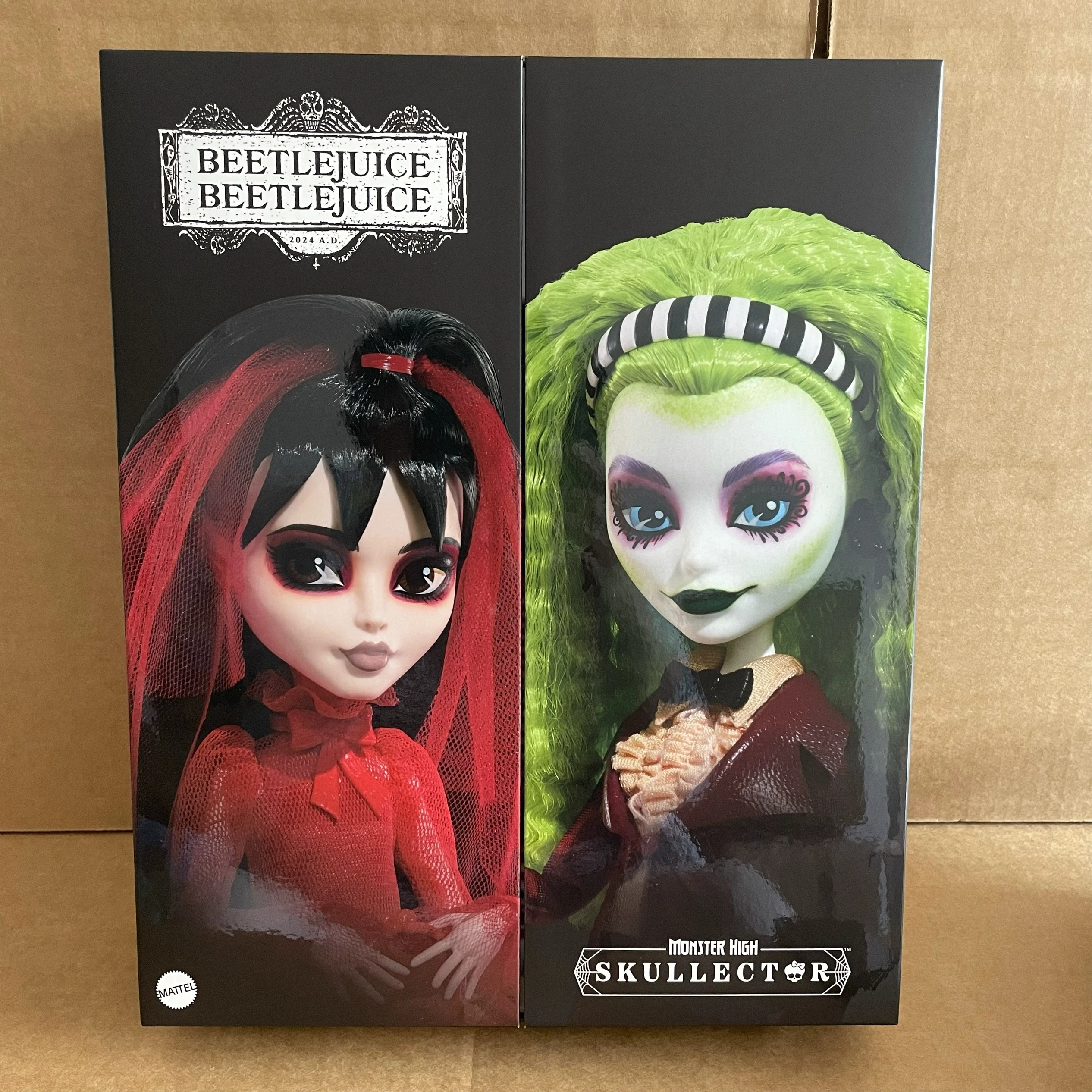 Genuine Mattel Monster High Collector Series Beetlejuice Doll Anime Figure Model Ornament Gift for Fans Collectors Girls Gifts
